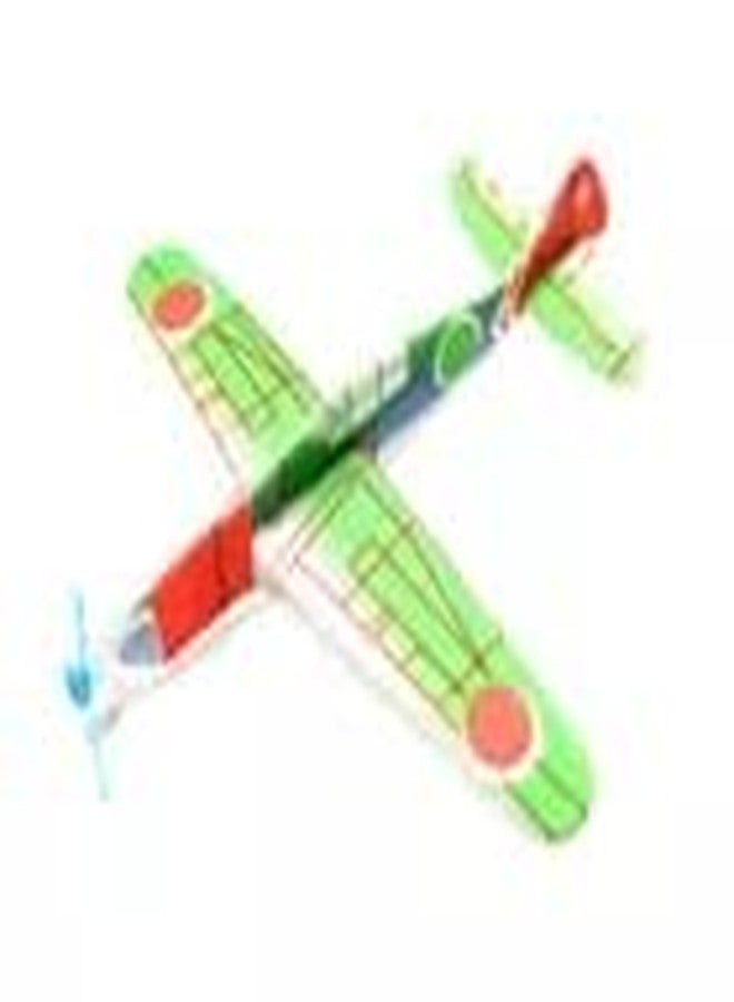 REES52 4Pcs Kids DIY Foam Flying Glider Plane, Handmade Flying Airplanes Educational Toys Model Craft Kits-Plastic - Image 1